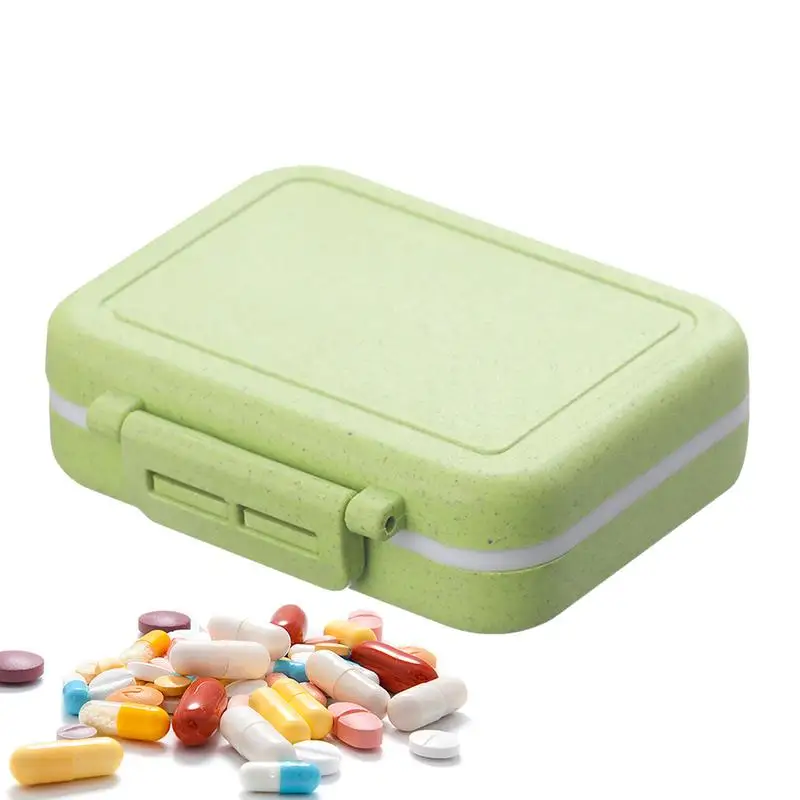 Moisture Proof Pill Case 3 Compartment Pill Organizer For Pocket Purse 3 Times A Day Moisture Proof Portable Fish Oil Box For