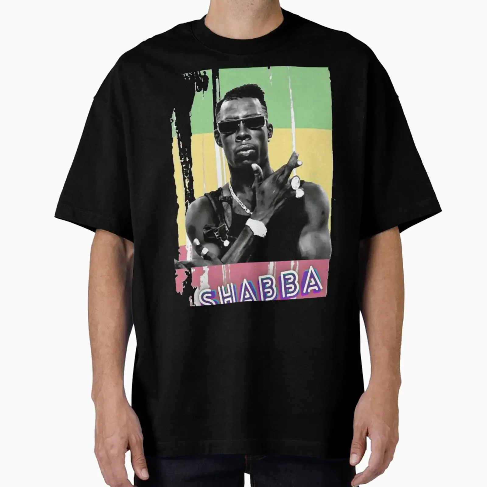 shabba ranks vintage shirt designed and sold by HarrisJoseph vintage Washed Unisex Breathable Casual Slightly Versatile graphic