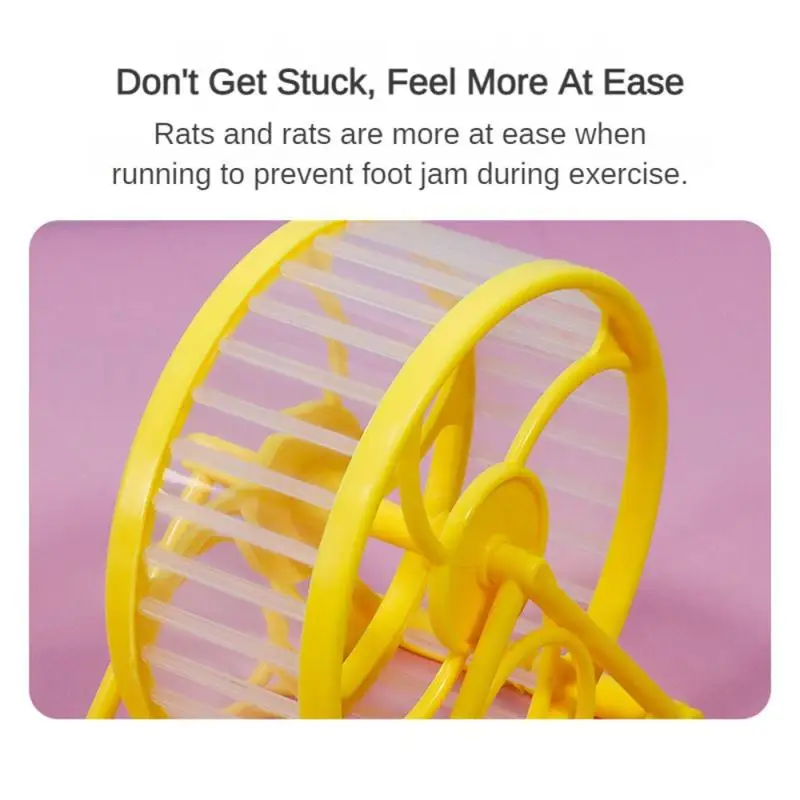 Hamster Silent Running Wheel Anti-jamming Foot Runner Hamster Golden Bear Running Wheel Toy Runner Stand Small Hamster Supplies