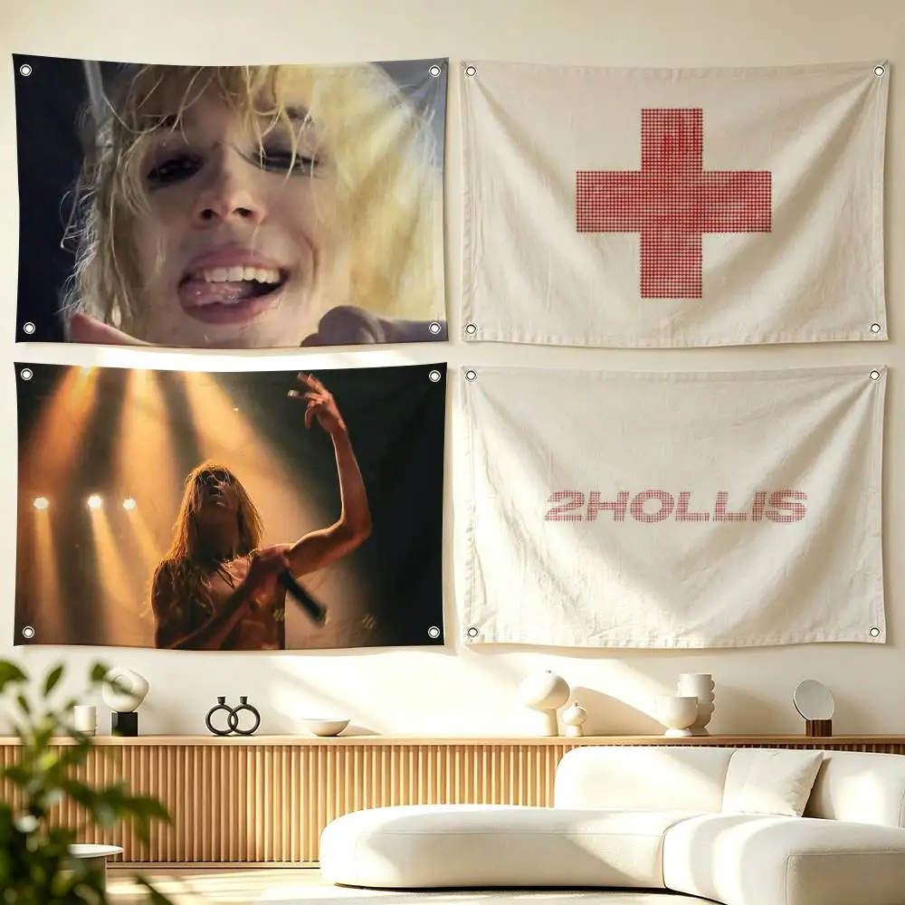 2hollis R-Rage Rap  Flags Wall Hanging Tapestry Outdoor Garage Room Decorative flag Background Blanket