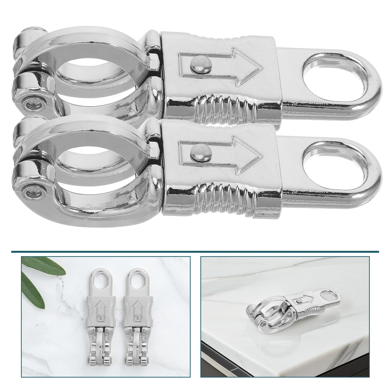 2 قطعة مقيد الحصان هوك سبائك الزنك الإفراج السريع المفاجئة لركوب سباق التدريب سباق الخيل لوازم Paracord المفاجئة هوك حبل #1