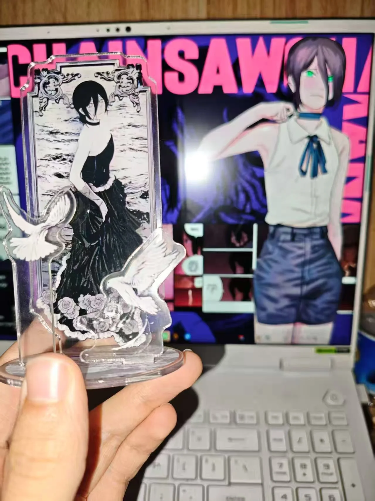 Anime Figure Reze Acrylic Stands Cosplay Standing Model Plate Desktop Ornaments Decorative Props Accessories Gifts