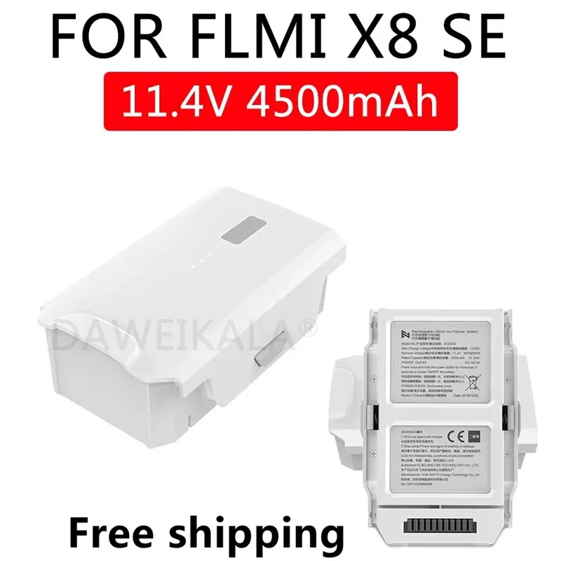 

For FIMI X8 SE Drone Battery X8 SE Smart RC Quadcopter Spare Parts Battery 11.4V 4500mAh Replacement Spare Part battery