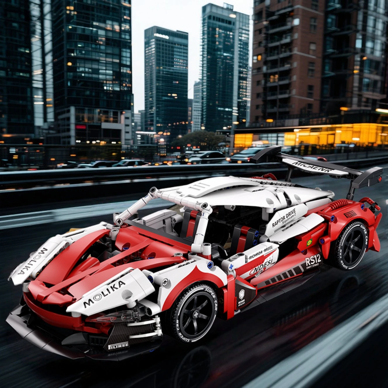 2025Hot 1200 + قطعة 1:14 التقنية P1 سوبر سباق السيارات اللبنات نموذج سوبر سيارات رياضية الطوب لعب للأولاد هدايا #2