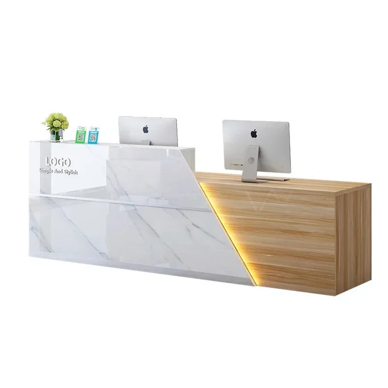 

Luxury Podium Reception Desks Salon Beauty Bar Unique Reception Desks Office Beauty Recepción Negocio Commercial Furniture