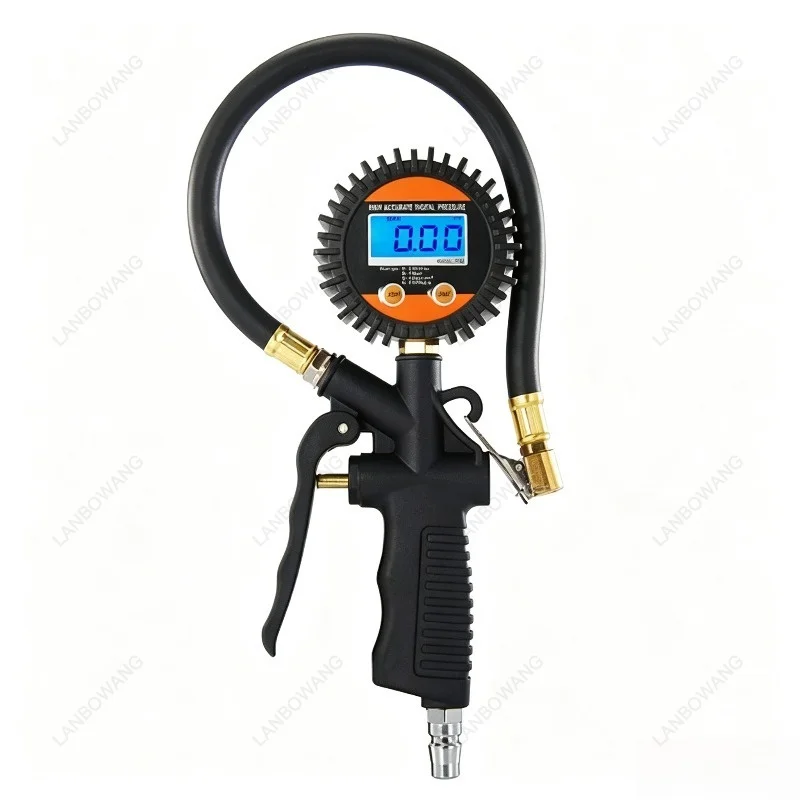 Digital Tire Pressure Gauge Inflator Gun Car Tyre Air Pressure Measuring Tool