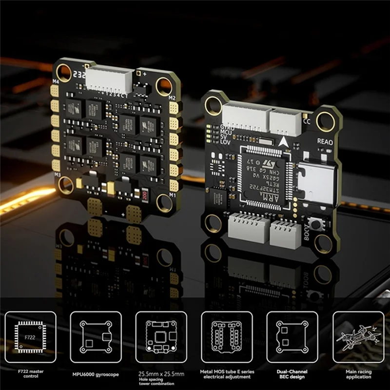 

A13E-For TAKER F722 BL32 55A SE STACK MPU6000 Gyroscope 32Mb Box Data Record Flight Data Plug Play Racing FPV