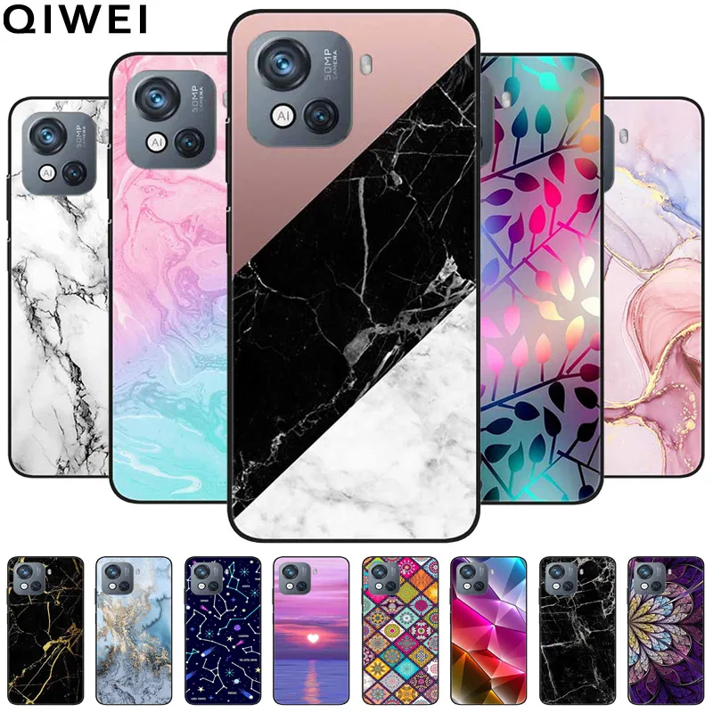For Blackview Oscal C80 Case C 80 Marble Printing TPU Silicon Soft Phone Covers for Oscal C80 OscalC80 Back Cases Black Shells