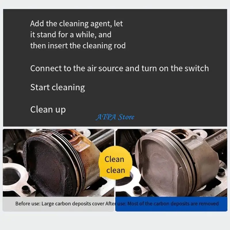 U13C Fuels Saving Engine Cleaning Tool Pneumatic For Car Repair Shop