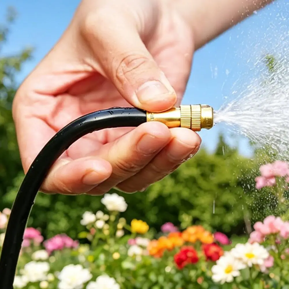 Leak-proof Misting Nozzle 360-degree Curved Irrigation System Kit Adjustable Nozzle Garden Watering Set Automatic Yard for Lawn