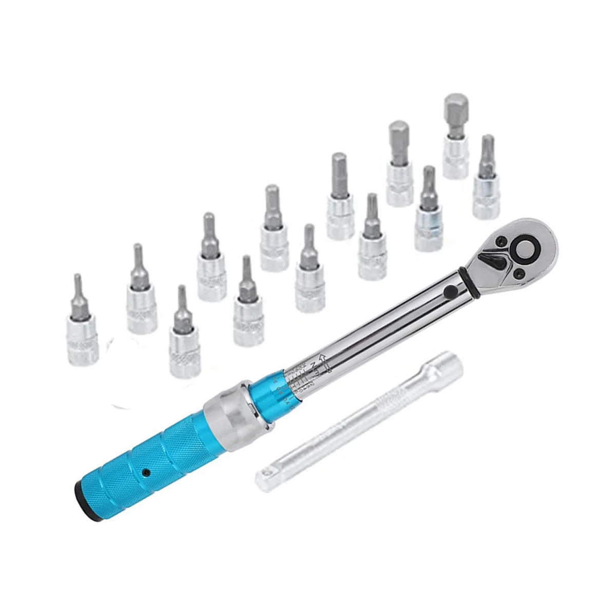 

Ratchet Torque Wrench 15-Piece Set Tool Maintenance Toolbox Multi-Function Set Torque Wrench Set Multi-Function Wrench