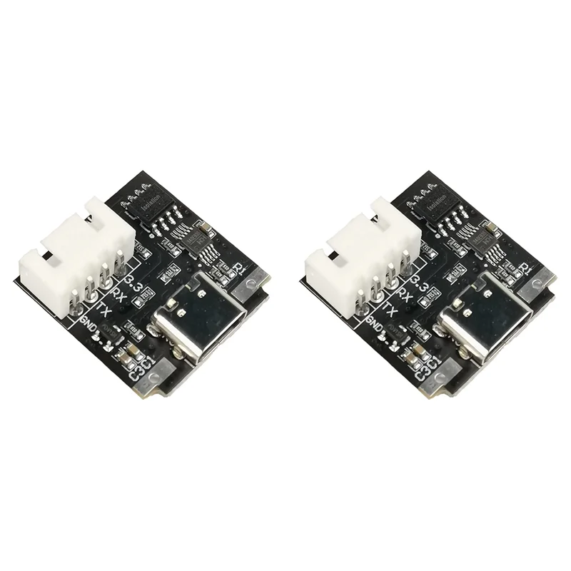 Superior-2X USB-C к последовательному порту Модуль платы UART Изолированный модуль USB к TTL 3,3 В TYPE-C Кабель для загрузки Обновление Brush Industria