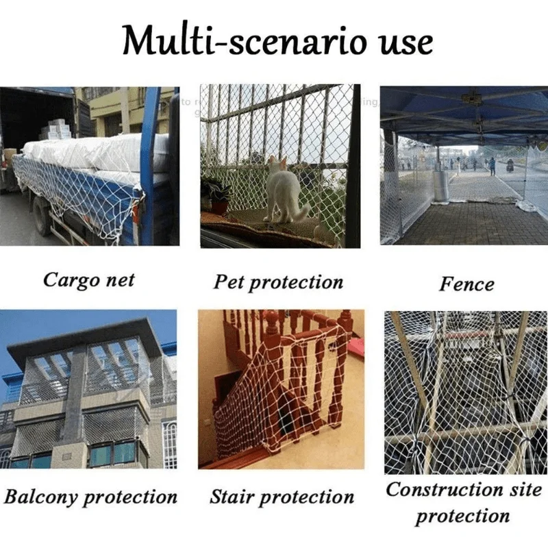 Child Safety Net Stair Balcony Railing Protector/Pet Toy Anti-Fall Sturdy Polyester Net