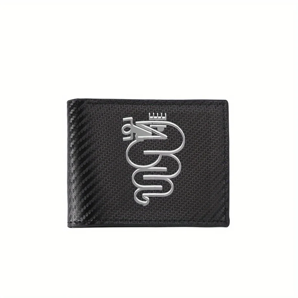 Abstract Logo,Unique Design,Modern Style Men's Wallets Simple Business Modern Stylish Printing Design Gifts For Father Boyfriend