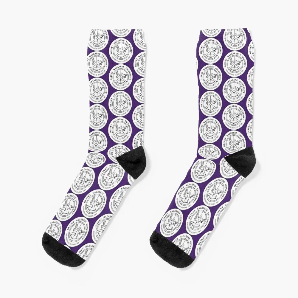 

Olivet Nazarene College Socks cartoon kawaii funny gifts Socks Men's Women's