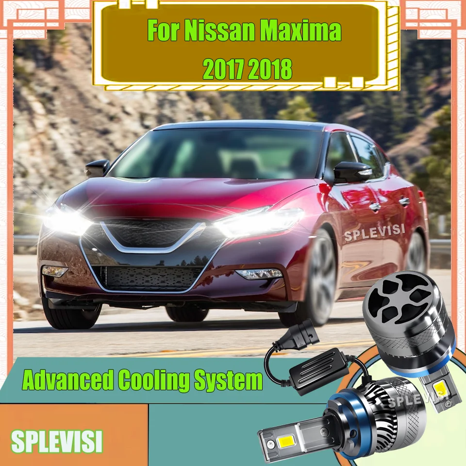 

A Pair 200W H11 12V 6000K Car LED Headlight 2Side CSP Chip Bright 6000K White Light 2-Yr Warranty For Nissan Maxima 2017 2018