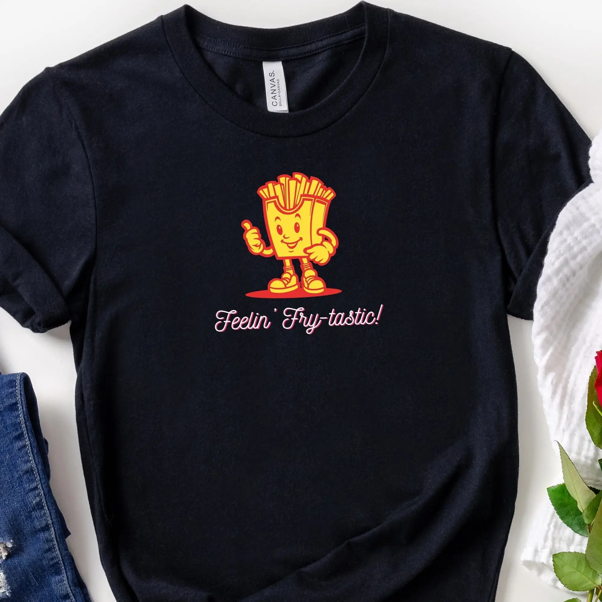 T-shirt Fast Food avec frites, Rurry Day, Foodie Lover S, ChimWeekend