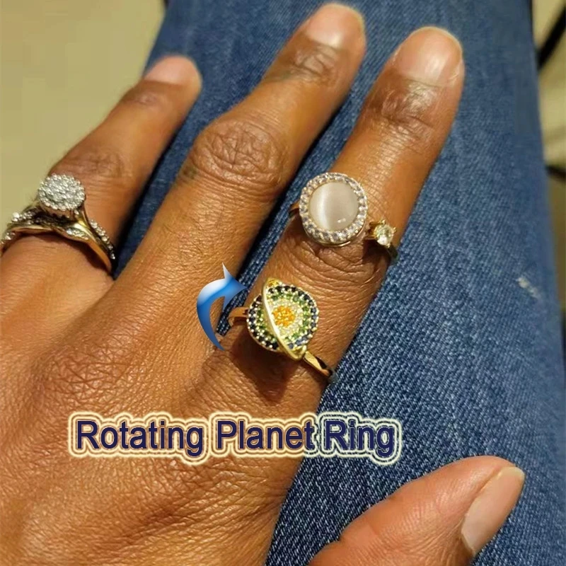 جديد 925 فضة خواتم ديزي حزام الأرض للنساء الأصلي الفضة 925 خاتم الزفاف متغير الحجم هدية