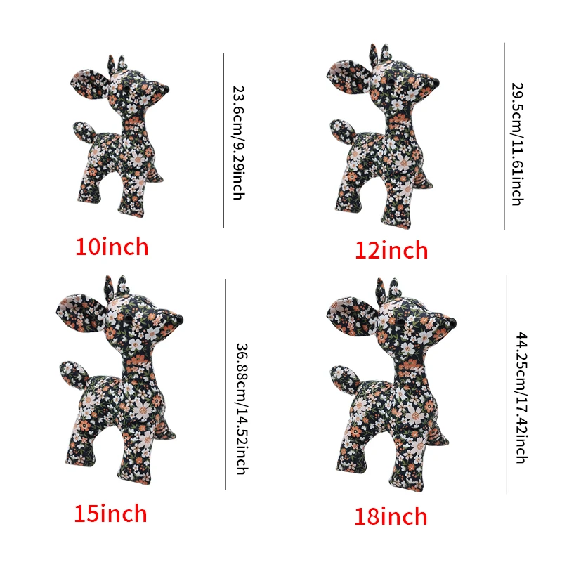 YOMDID 9pcs Deer Making Acrylic Stencil DIY Doll Quilting Templates Deer Handmade Sewing Tools Stencils Handcraft Decorations