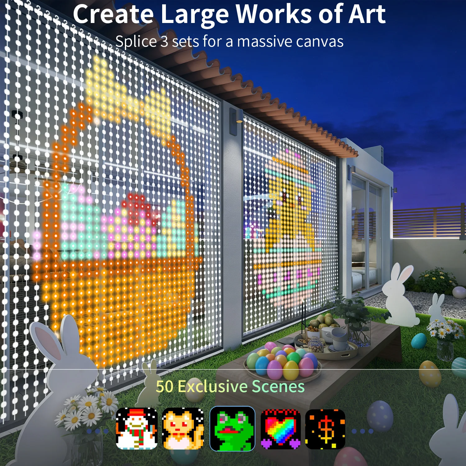 

Интеллектуальная светодиодная гирлянда RGB, 400 светодиодов, декоративная подсветка для окон, прекрасный подарок, украшение для спальни, сада, террасы.