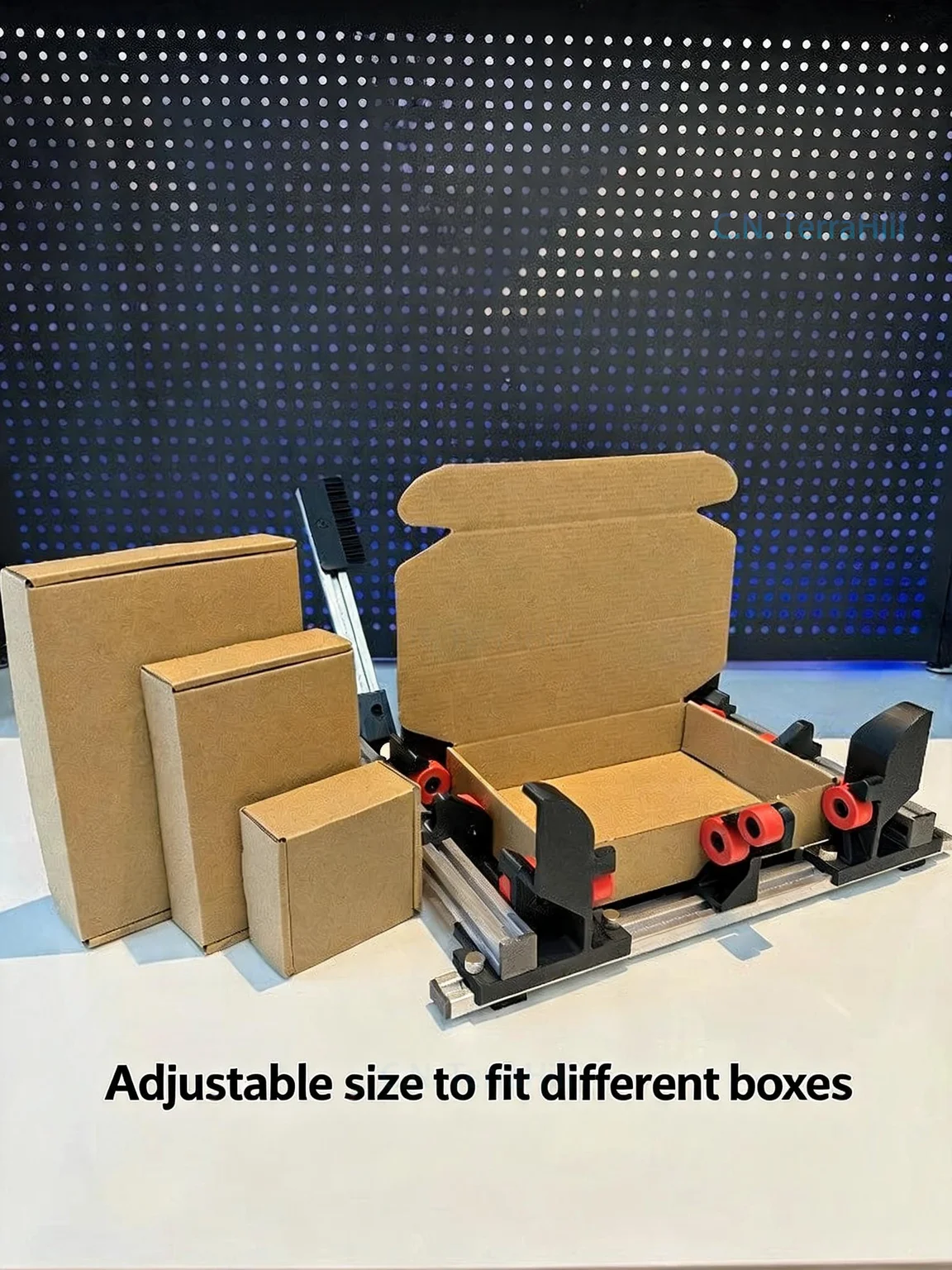 Cardboard Creasing Tool with Roller Wheel for Box Making, Paper Box Folding Helper, Carton Scoring & Folding Accessory