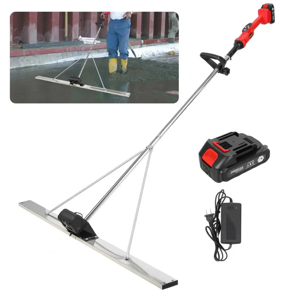 

Power Screed Concrete Vibratory Tool, Cordless Brushless 3000-6000RPM Cement Finishing Leveler with 59" Stainless Steel Board