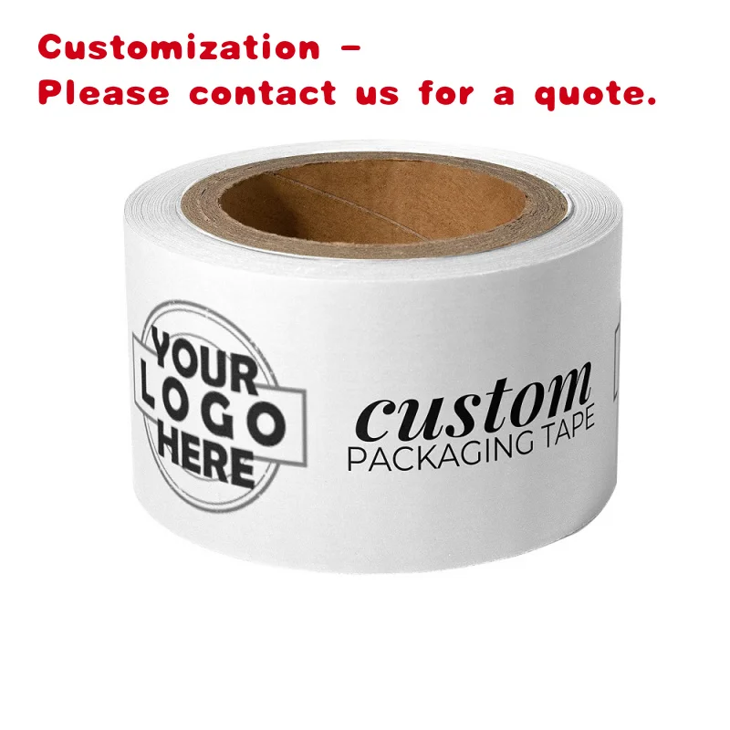 

custom.Custom Printing Biodegradable White Gummed Self Adhesive Paper Kraft Packing Tape with Print