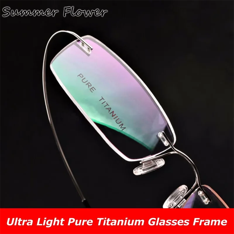 

2g Ultra Light Optical Glasses Classic Design Eyewear Titanium Alloy Gafas for Women Customize Prescription Lens Man Spectacle