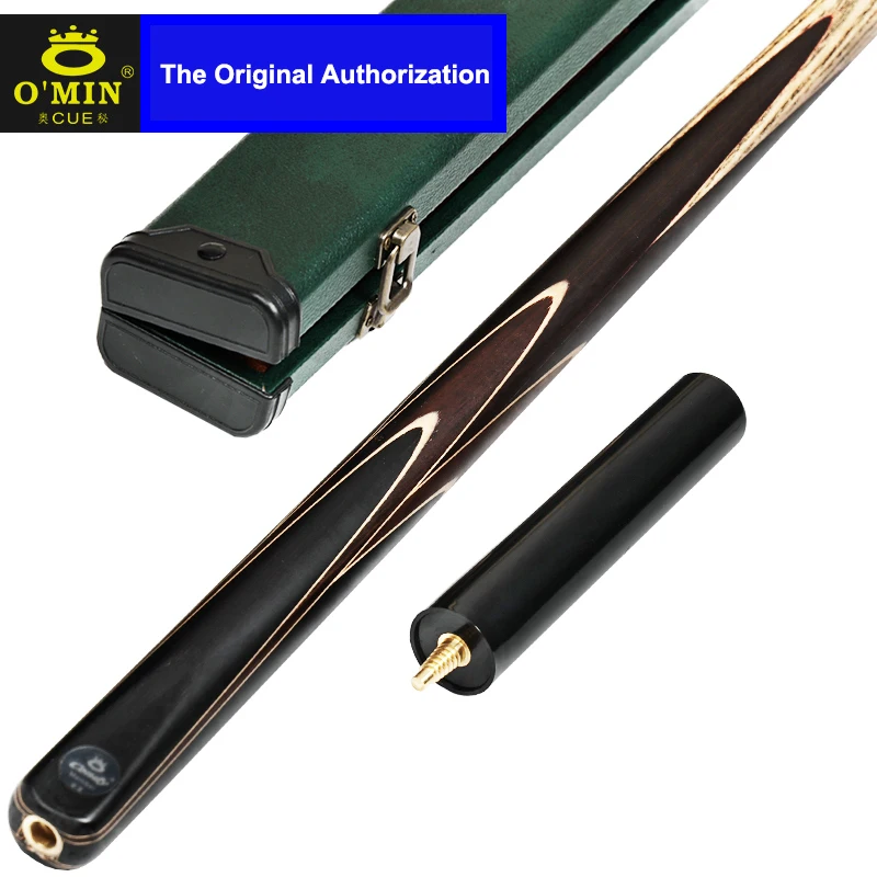 

2022 New Arrival OMIN HY Hand Made Cue Snooker One Piece 10mm Tip with Snooker Cue Case Set China