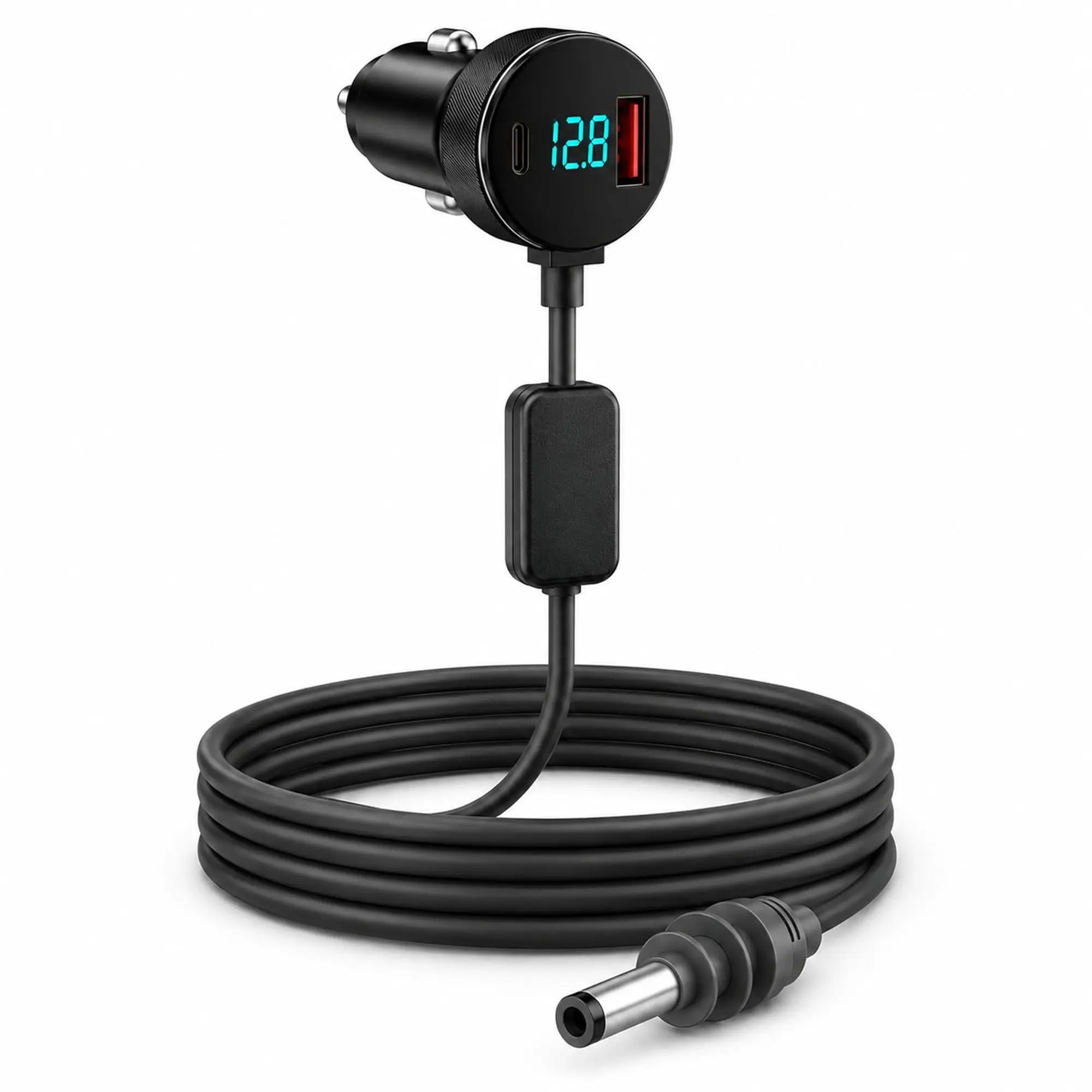 For Starlink Mini 30V Digital Display Car Power Cable Power Cable Adapter to DC Power Cable PD Car Charger Power Cord 2/3/5M