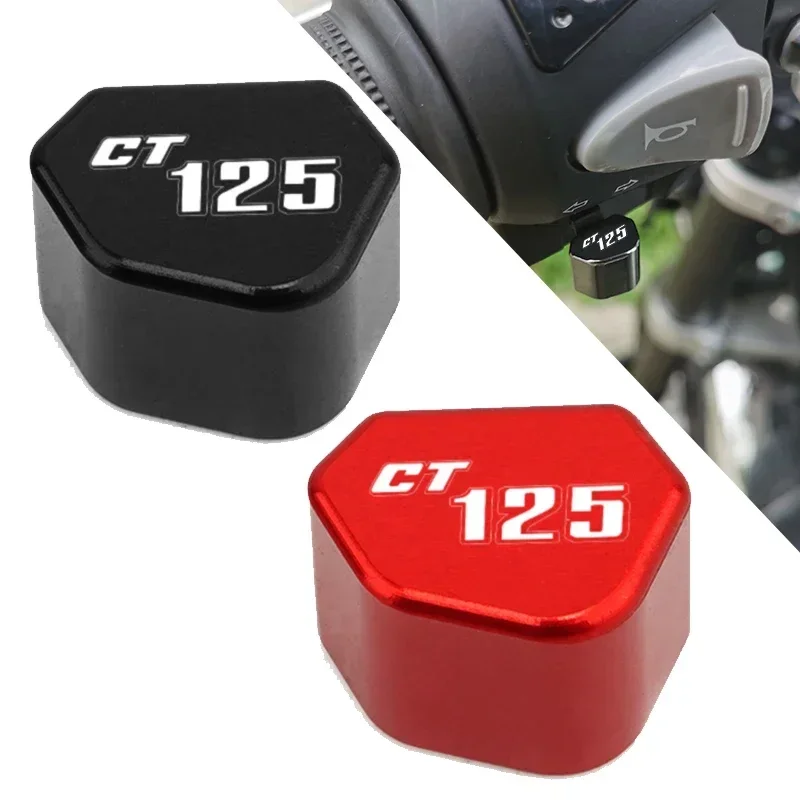 Tapa de tecla de señal de giro desmontable para motocicleta HONDA CT125 CT 125 Hunter Cub, accesorios de aluminio en 7 colores, tapa de botón de interruptor