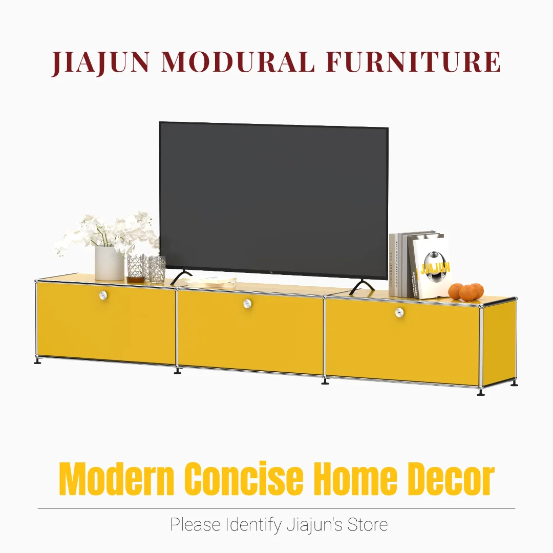 Hot-Seller | DIY Assembly Customizable Metal Sideboard Cabinet - Designer Furniture for Bedrooms Living Rooms Dinner Areas