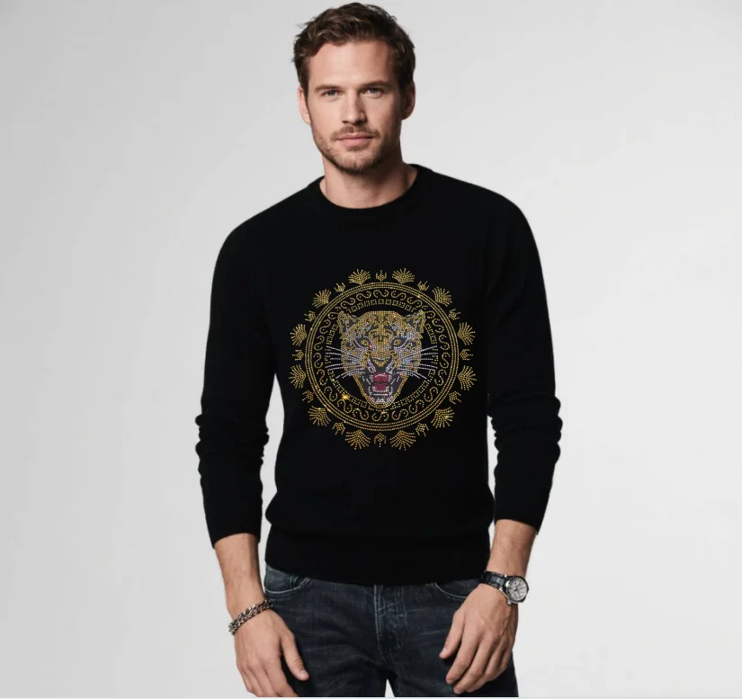 

Designer Rhinestone pullover designer sweaters Wholesale brand designer top drop shipping