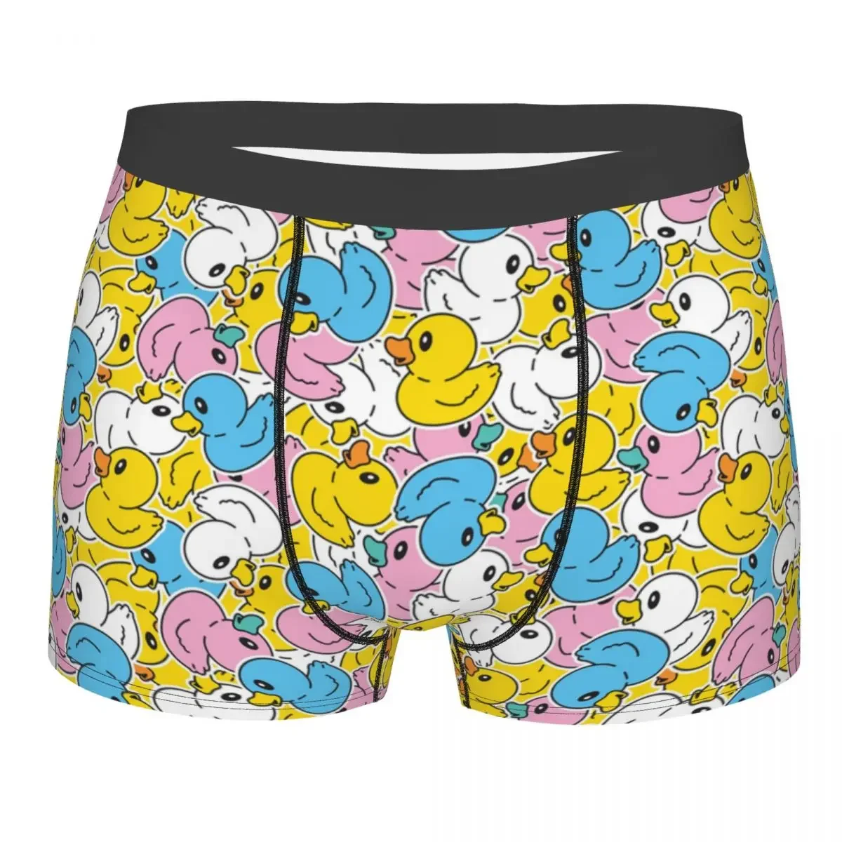 Cute Cartoon Duck Shower Boxer Shorts For Homme Sexy 3D Printed Underwear Panties Briefs Stretch Underpants