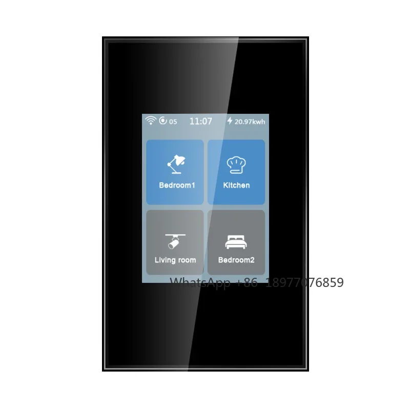 WiFi Lanbon L8 LCD Smart Switch 4 Gang Light Support Voice Control with Google Amazon Alexa and Apple Siri US Standard