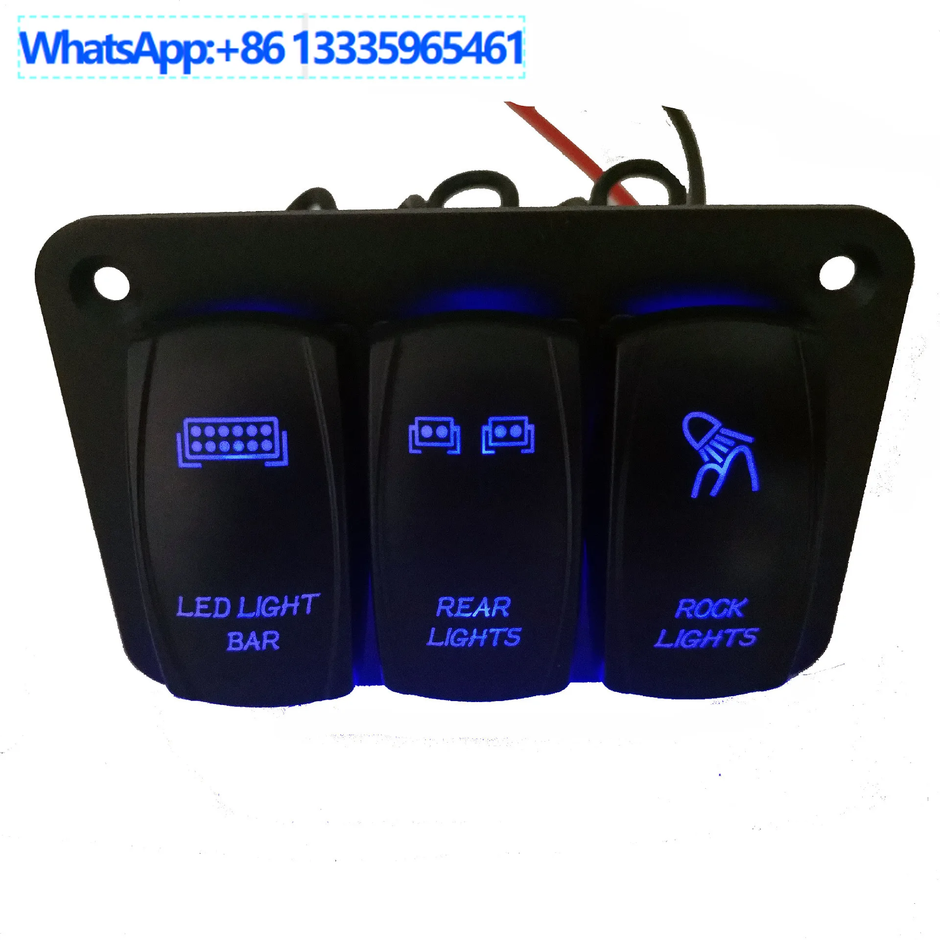 

Automobile modified panel switch 3gang boat switch combination, single row switch pattern