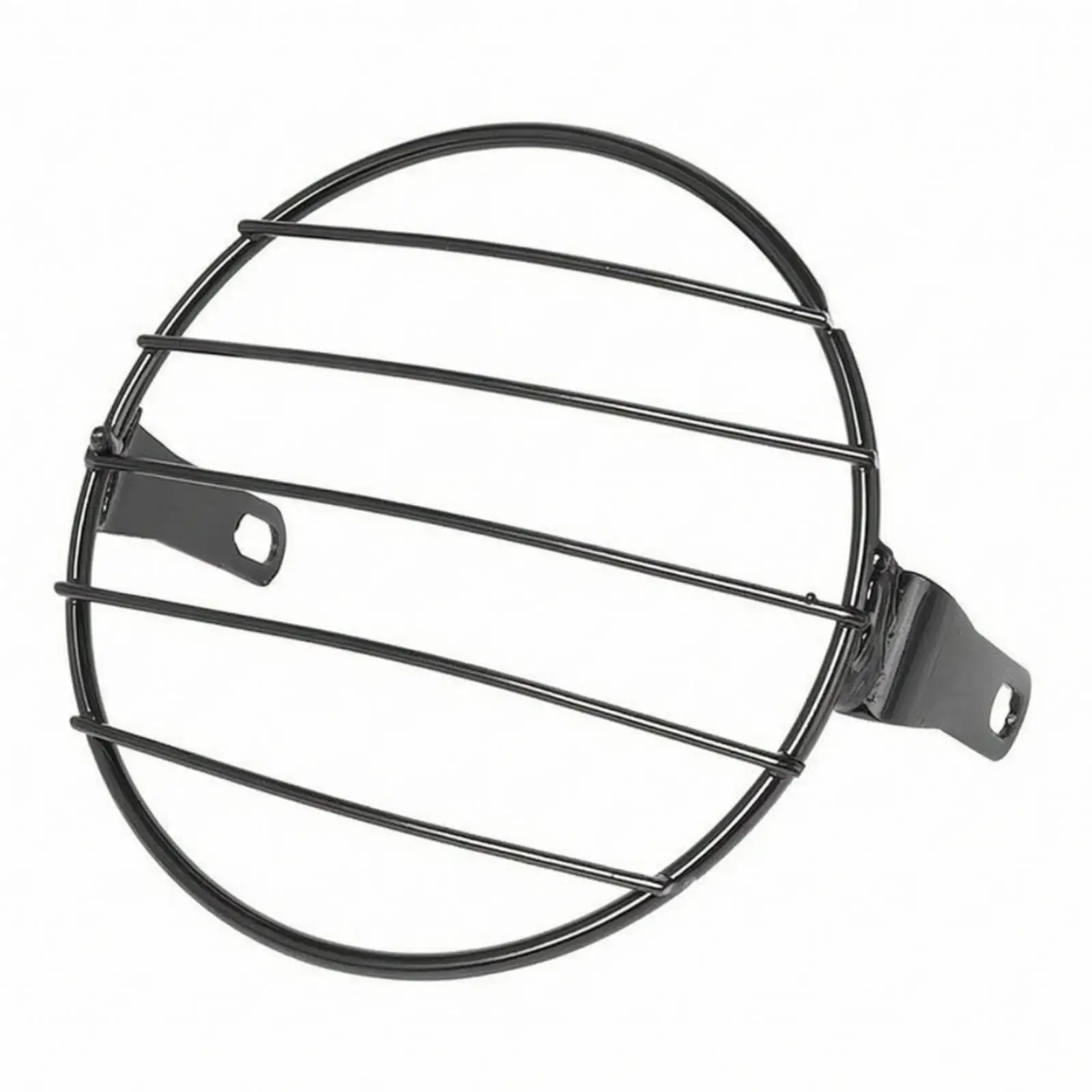 Round Headlight Guard with Mounting Brackets Retro-Style Motorcycle Headlight Guard Sturdy Protector for Everyday Cyclist Bike