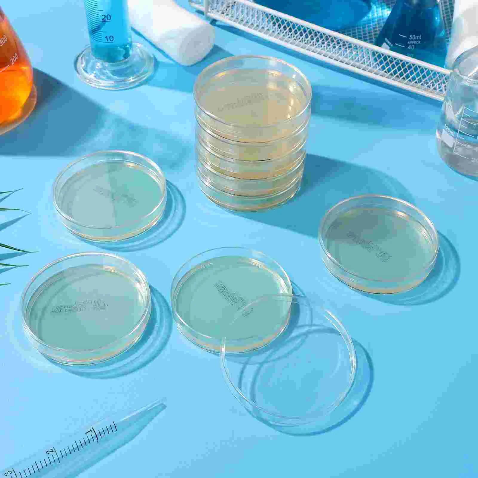 10 Pcs Nutrient Agar Plate Pre-poured Plates Laboratory Supplies Number Science Experiment Tissue Culture