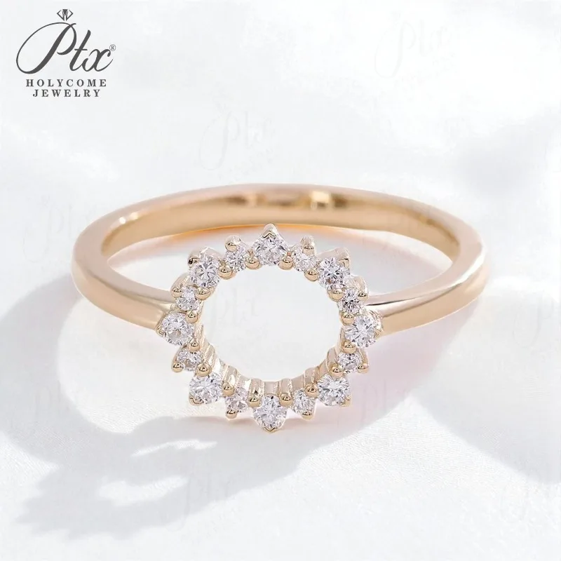 Lab Grown Diamond Ring S925 10K 14K 18K Gold D Color VVS1 Clarity Trending Gift for Engagement Wedding Charms Jewelry for Women