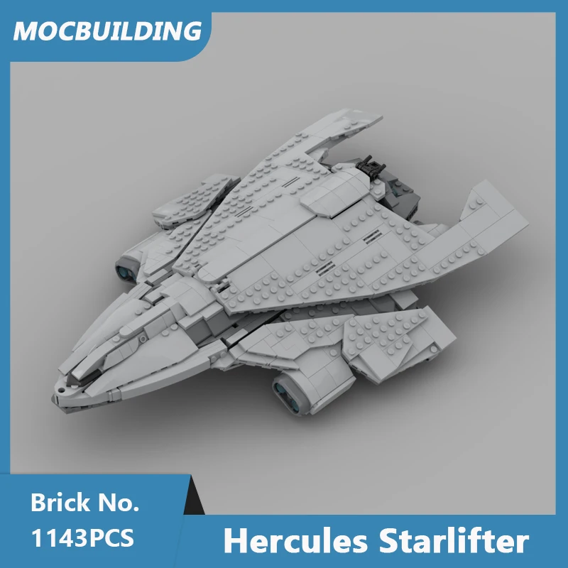 MOC Building Blocks 1:250 Scale Hercules Starlifter Model DIY Assembled Bricks Space UCS Display Creative Toys Gifts 1143PCS