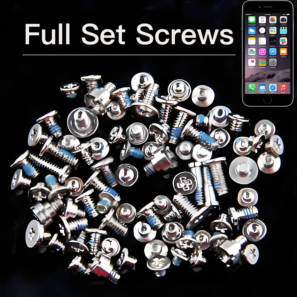 Full Screw Set Replacement  For iPhone 6 6s 7 7P 8 Plus X XS XR XS Max 11 12 Pro Max With 2x Bottom Screws