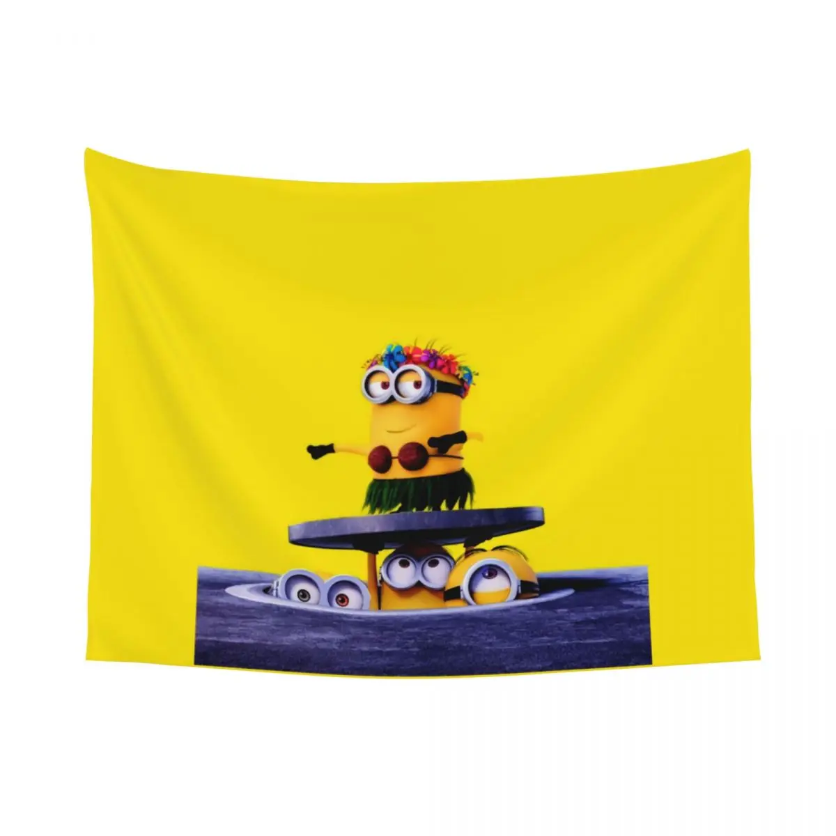 Custom Minions Anime Cartoon Tapestry Wall Hanging for Dorm Hippie Tapestries Room Decor