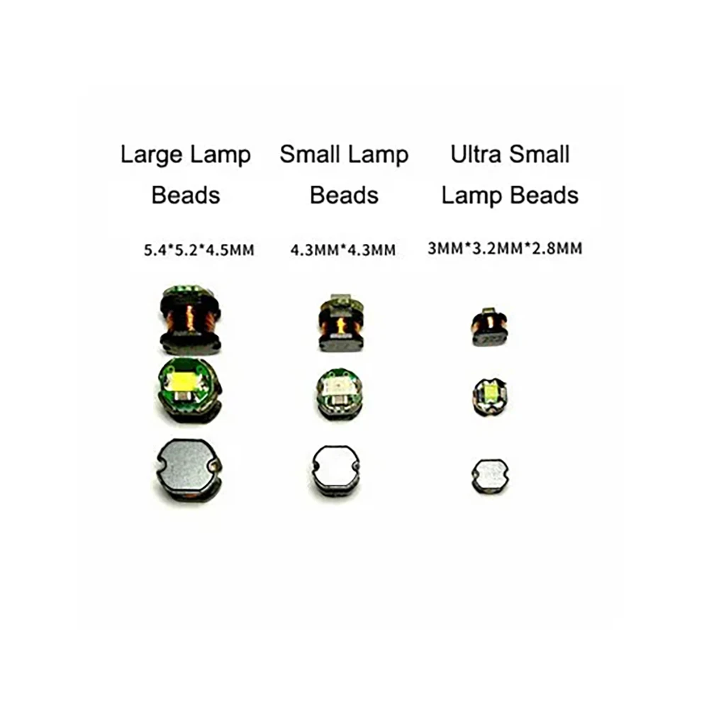 Lampu LED dekorasi DIY, 5 buah 3/4/5mm catu daya nirkabel menerima lampu LED untuk pengisian koil lampu induksi bohlam Model mainan