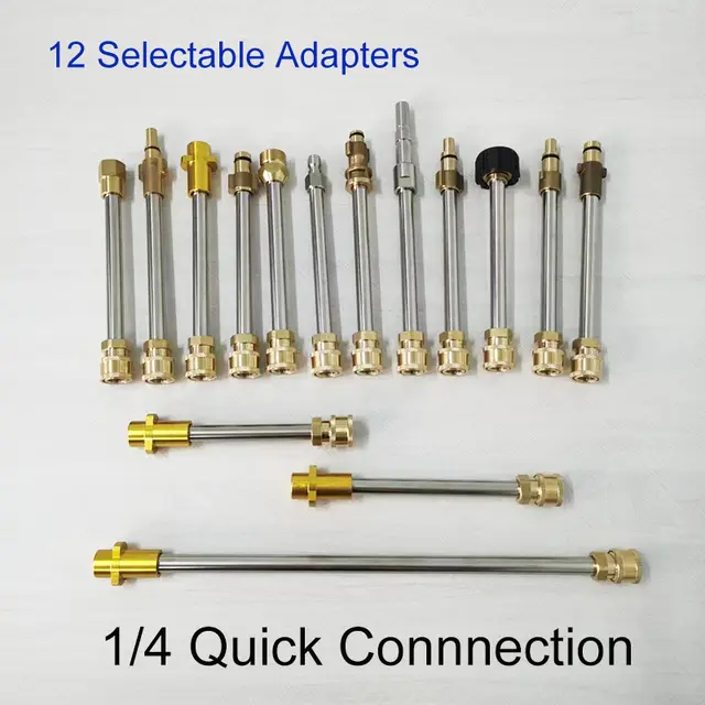 16cm 20cm 38cm Pressure Washer Gun Extension Lance Wand With 1/4