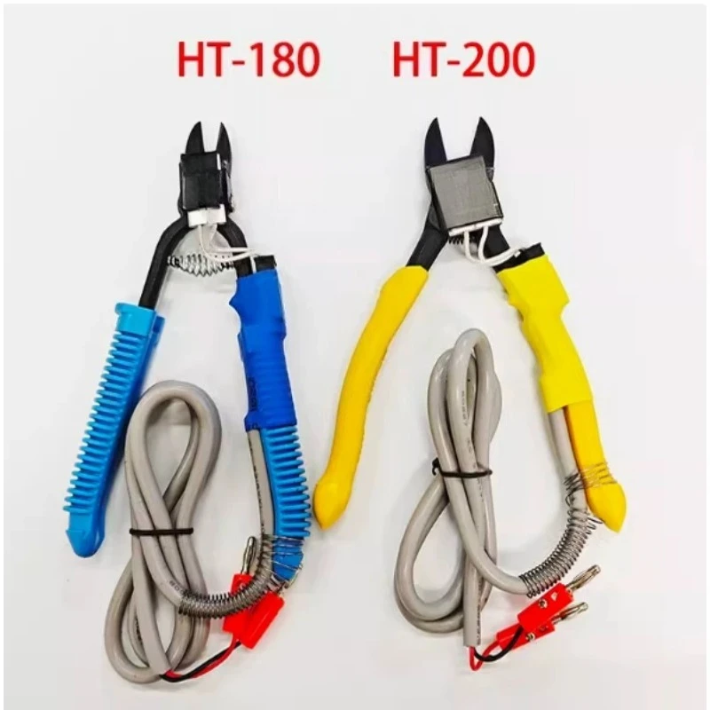 HT200 HT180 Electric Thermal Cutter Handheld Heat Scissors Hot Nipper Side Cutting Pliers With Power Supply