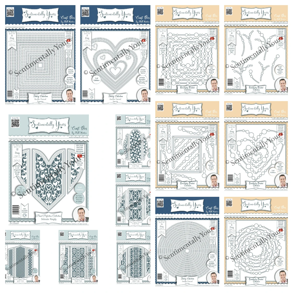 

Sentimentally Yours Panel Perfection Complete Bundle Metal Cutting Dies for DIY Handmade Diary Photo Album November 2025 Release
