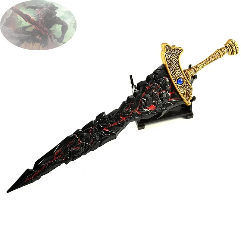 30cm eldens jogo periférico maliketh lâmina preta espada arma modelo acessórios coleção ornamentos presentes de aniversário brinquedos meninos