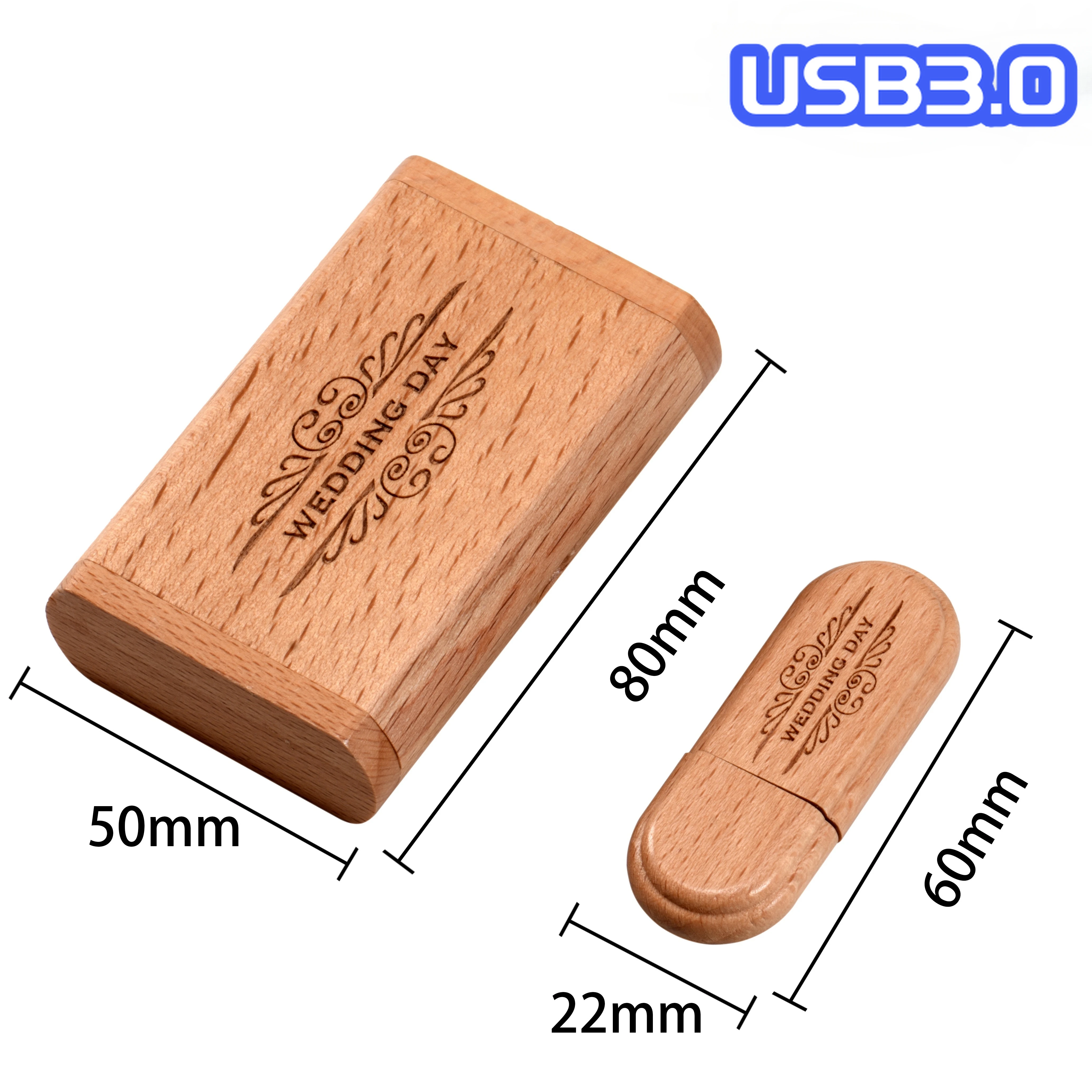 Imagem -04 - Maple Madeira Flash Drives Pen Drive de Madeira Memory Stick Logotipo Livre Disco u Presentes de Fotografia 16gb Usb 3.0 4gb gb 10 Pcs por Lote