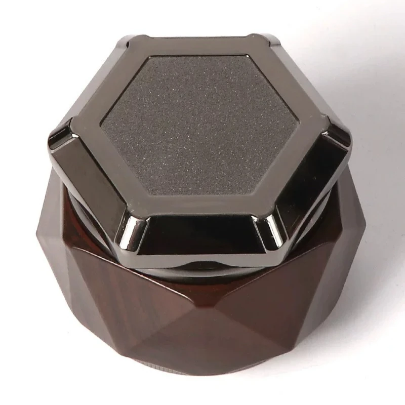 For 70Mm Zinc Alloy 4-layer Three-grid Diamond Smoke Grinder, Manual Broken Pipe, Grinder, Large Capacity