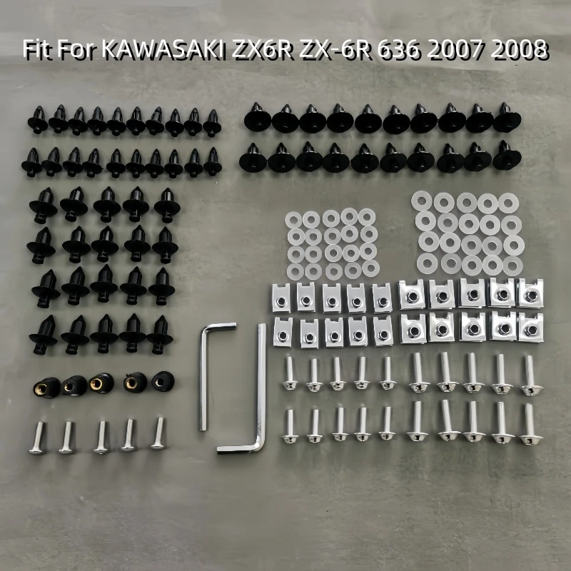 

Fairing Bodywork kit Bolts Screws Fit For KAWASAKI ZX6R ZX-6R 636 2007 2008